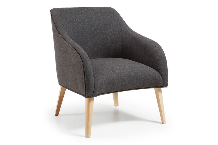 Como Lobby Reception Waiting Room Chair - Natural Base Como anthracite