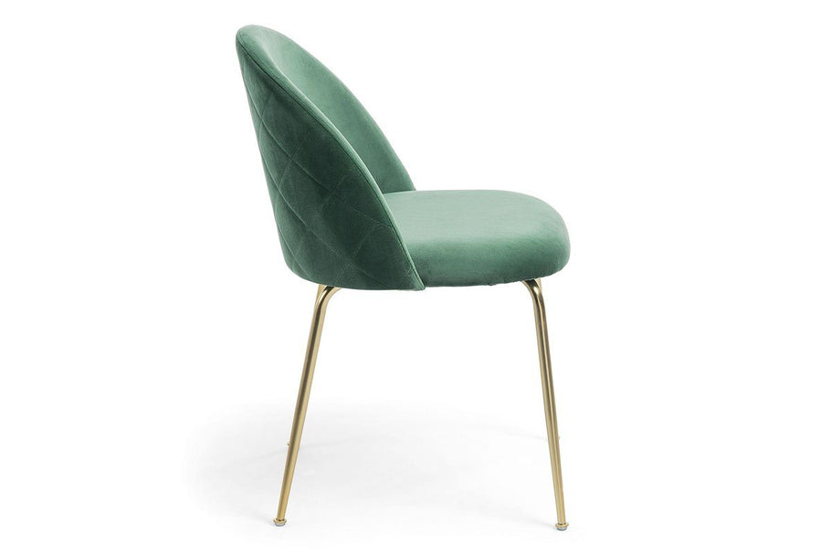 Environmental image of Como Mystere Luxury Dining or Breakout Chair - Gold Base