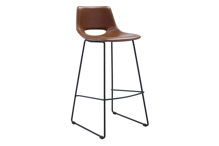 Como Ziggy Contemporary Bar Stool Como PU rust 