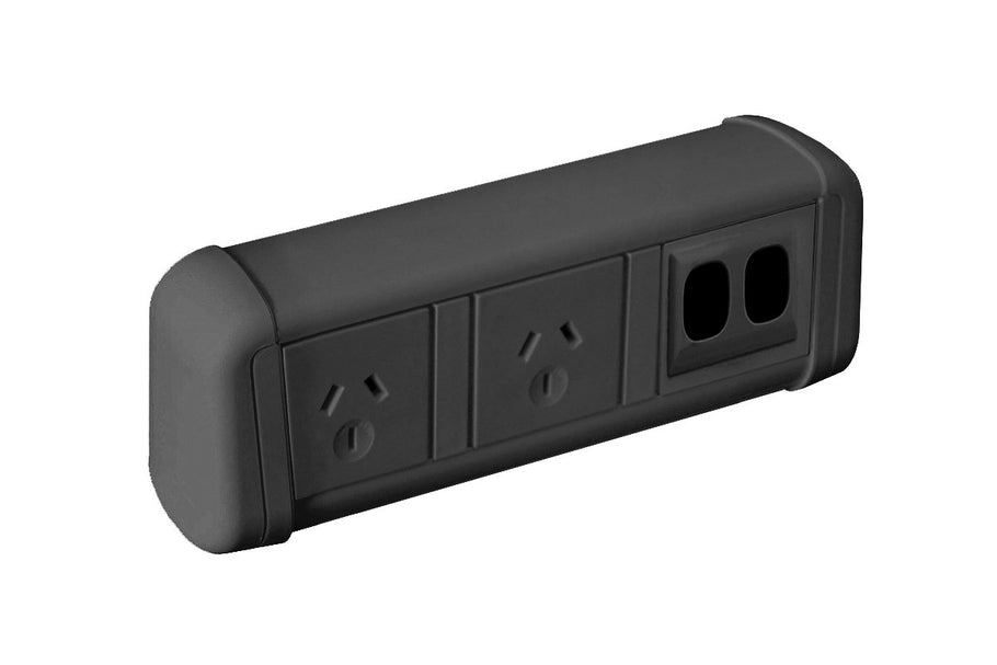 Environmental image of DPG Contour Black - Over Desk Power