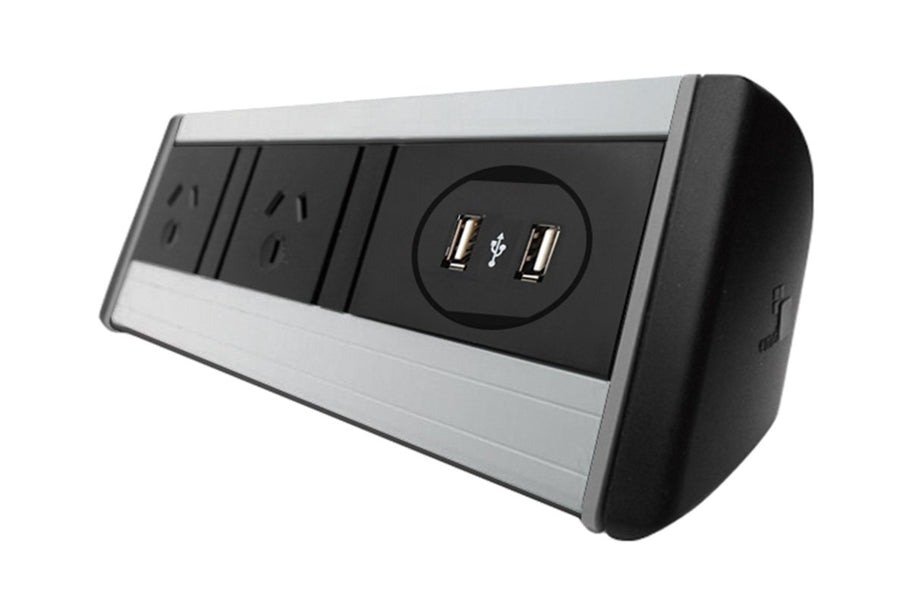 Environmental image of DPG Harmony Black - Over Desk Power