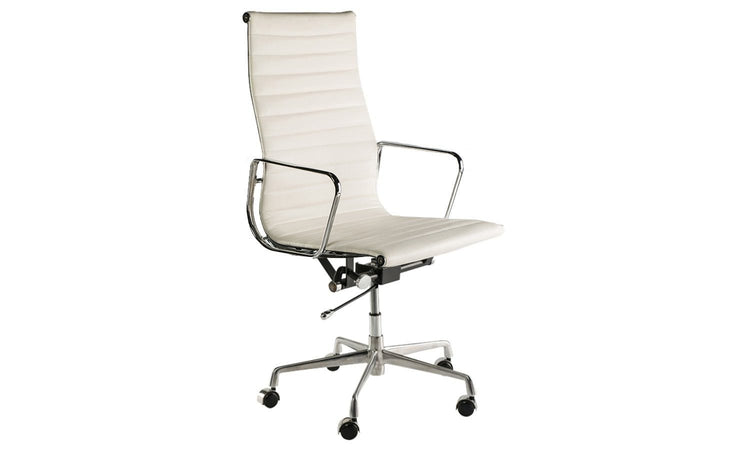 Eames Reproduction Boardroom Chair - High White Back Jasonl white