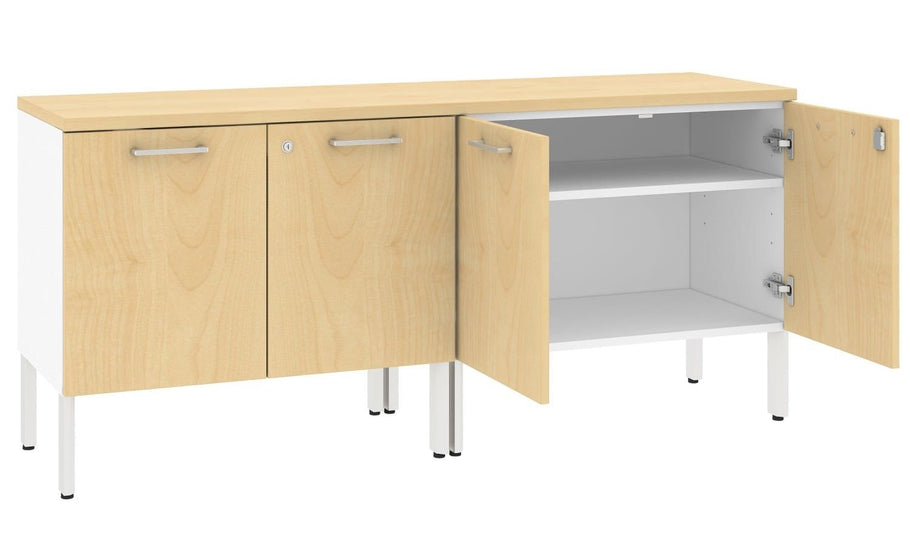 Environmental image of Executive Credenza Four Door Office Storage Cabinet Extra