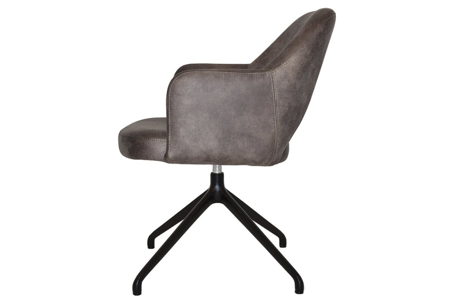 Environmental image of EZ Hospitality Cairo Indoor Armchair Metal Base - Black Trestle