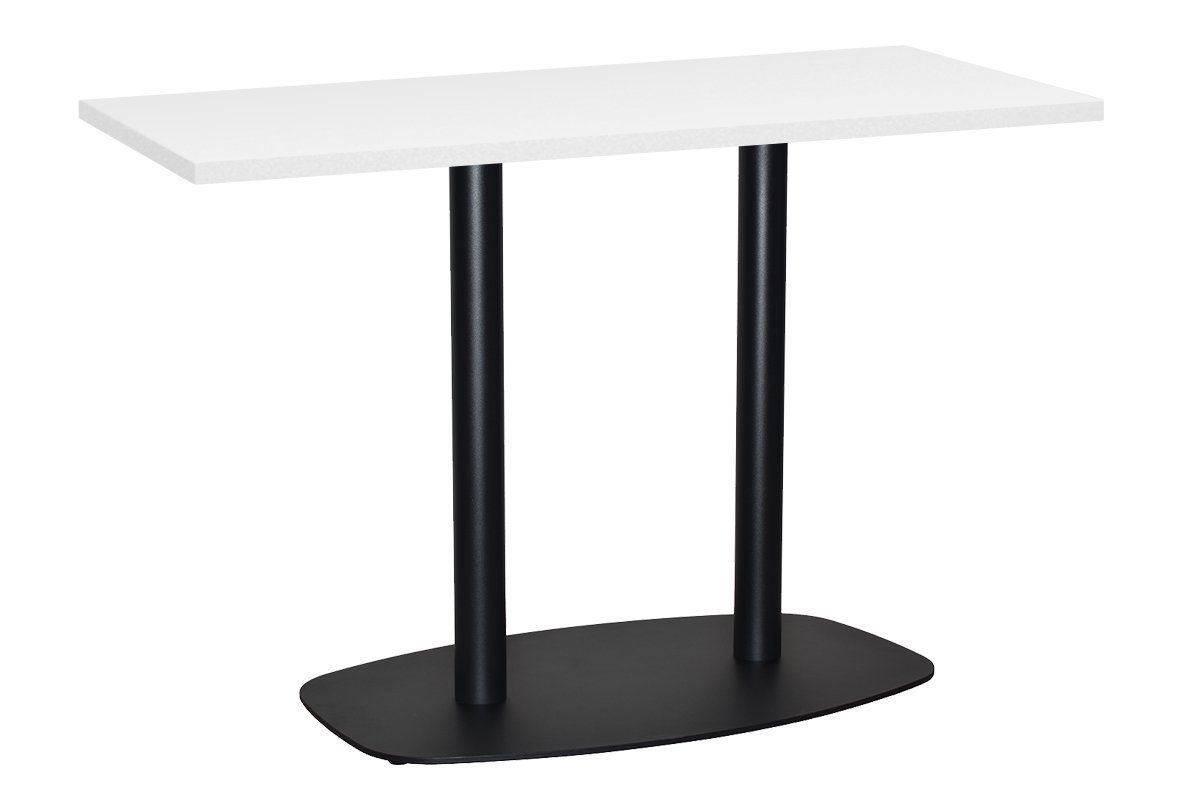 EZ Hospitality Arc Cafe Table Double Base - Black Frame [1400L x 700W] EZ Hospitality 