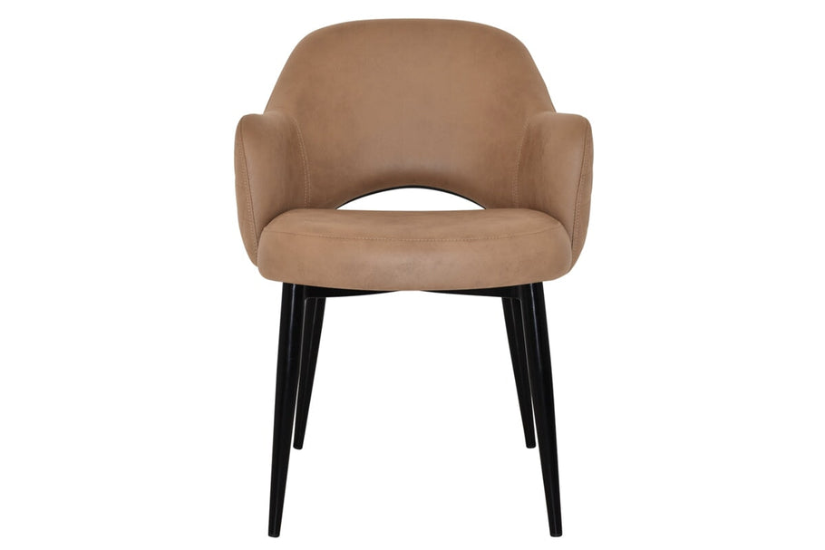 Environmental image of EZ Hospitality Cairo Indoor Armchair Metal Base - Black 4 Leg