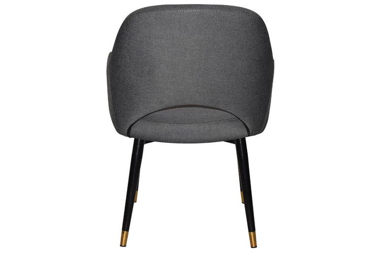 EZ Hospitality Cairo Indoor Armchair Metal Base - Black Brass 4 Leg EZ Hospitality 