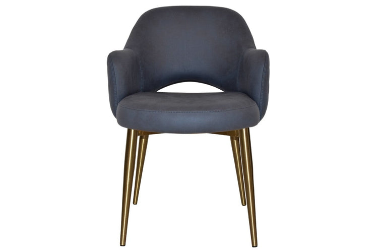 EZ Hospitality Cairo Indoor Armchair Metal Base - Brass 4 Leg EZ Hospitality 