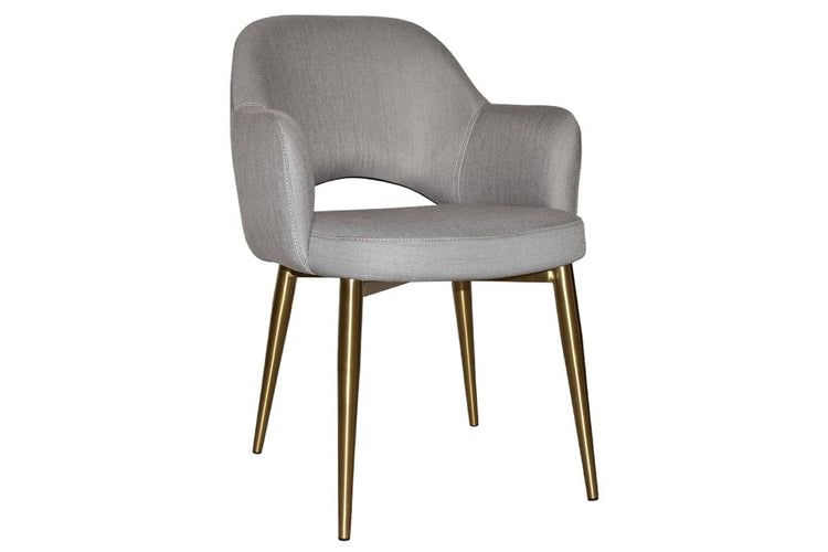 EZ Hospitality Cairo Indoor Armchair Metal Base - Brass 4 Leg EZ Hospitality gravity steel 