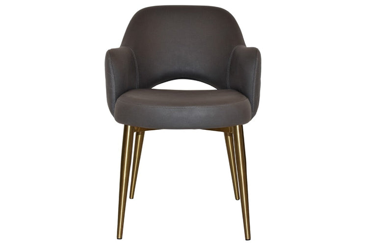 EZ Hospitality Cairo Indoor Armchair Metal Base - Brass 4 Leg EZ Hospitality 