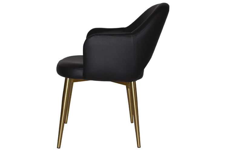 EZ Hospitality Cairo Indoor Armchair Metal Base - Brass 4 Leg EZ Hospitality 