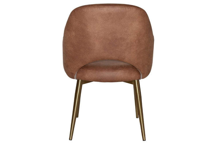 EZ Hospitality Cairo Indoor Armchair Metal Base - Brass 4 Leg EZ Hospitality 