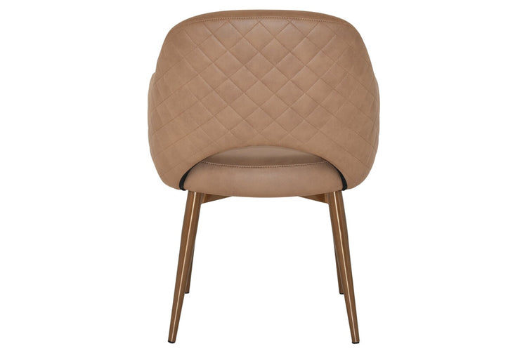 EZ Hospitality Cairo Indoor Armchair Metal Base - Brass 4 Leg EZ Hospitality 