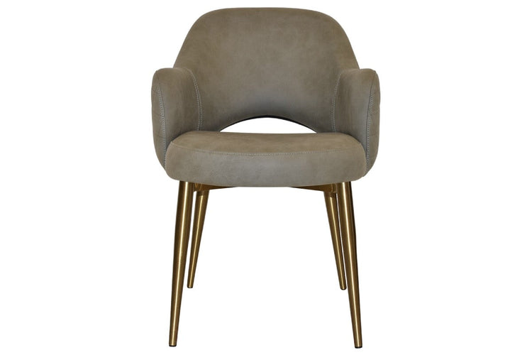 EZ Hospitality Cairo Indoor Armchair Metal Base - Brass 4 Leg EZ Hospitality 