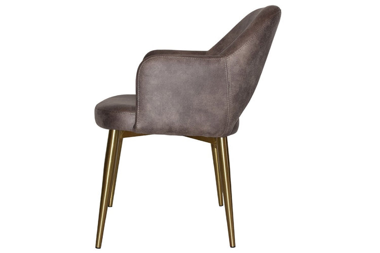 EZ Hospitality Cairo Indoor Armchair Metal Base - Brass 4 Leg EZ Hospitality 