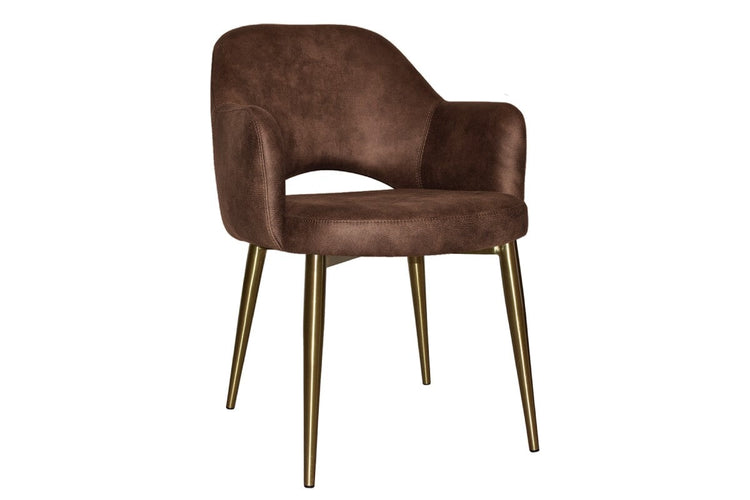 EZ Hospitality Cairo Indoor Armchair Metal Base - Brass 4 Leg EZ Hospitality eastwood bison 