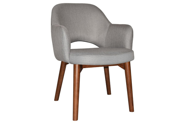 EZ Hospitality Cairo Indoor Armchair Timber Base - Light Walnut 4 Leg EZ Hospitality gravity steel 