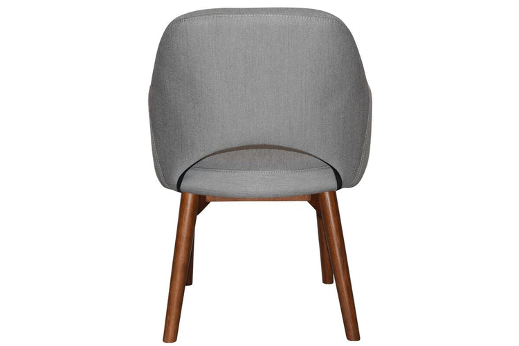 EZ Hospitality Cairo Indoor Armchair Timber Base - Light Walnut 4 Leg EZ Hospitality 