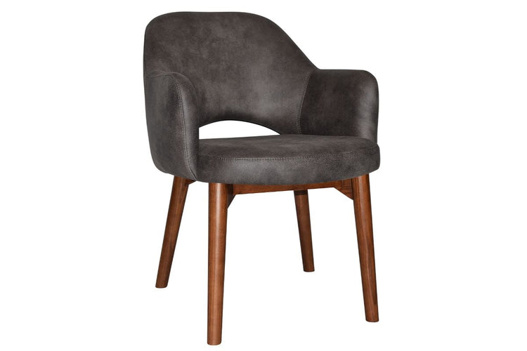 EZ Hospitality Cairo Indoor Armchair Timber Base - Light Walnut 4 Leg EZ Hospitality eastwood slate 