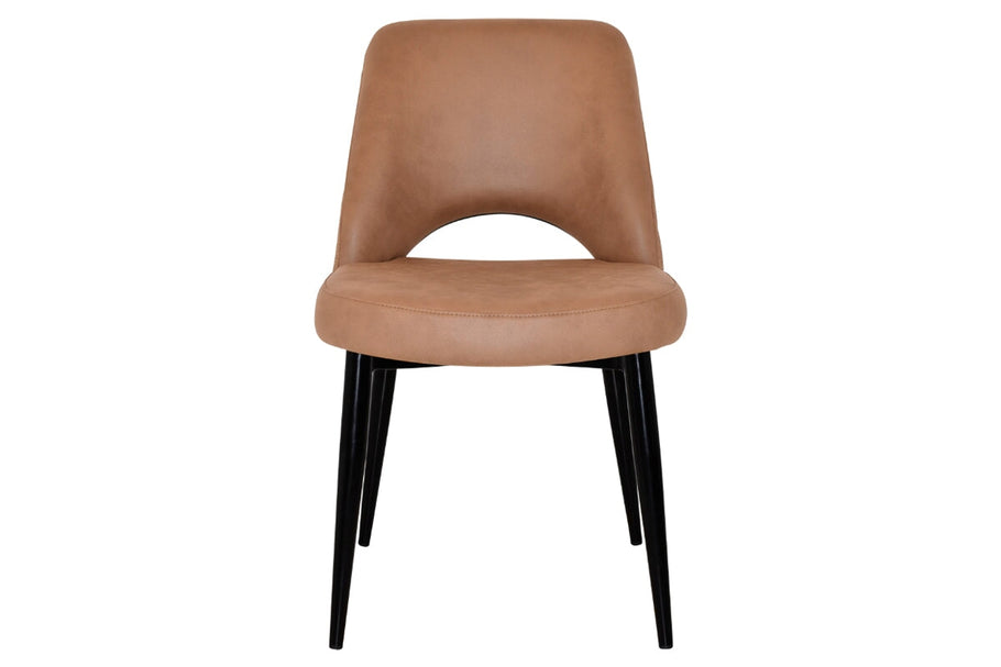 Environmental image of EZ Hospitality Cairo Indoor Armless Chair Metal Base - Black 4 Leg