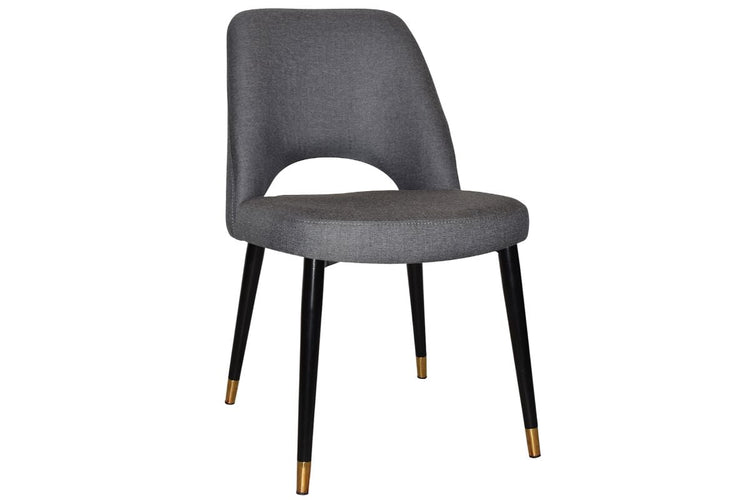 EZ Hospitality Cairo Indoor Armless Chair Metal Base - Black Brass 4 Leg EZ Hospitality gravity slate 