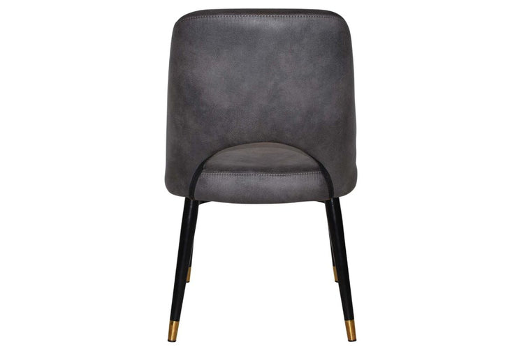 EZ Hospitality Cairo Indoor Armless Chair Metal Base - Black Brass 4 Leg EZ Hospitality 