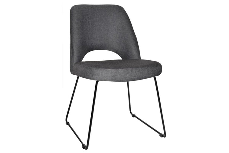 EZ Hospitality Cairo Indoor Armless Chair Metal Base - Black Sled EZ Hospitality gravity slate 