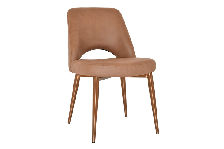 EZ Hospitality Cairo Indoor Armless Chair Metal Base - Brass 4 Leg EZ Hospitality pelle/benito tan 