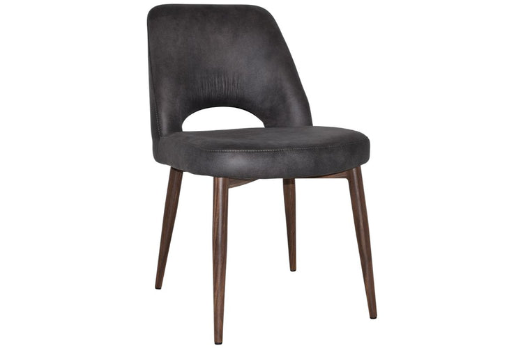 EZ Hospitality Cairo Indoor Armless Chair Metal Base - Light Walnut 4 Leg EZ Hospitality eastwood slate 