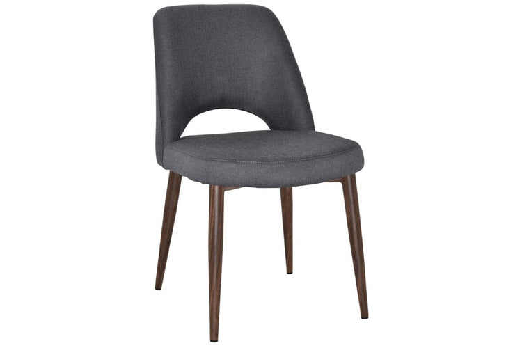 EZ Hospitality Cairo Indoor Armless Chair Metal Base - Light Walnut 4 Leg EZ Hospitality gravity slate 