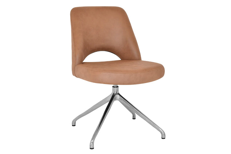 EZ Hospitality Cairo Indoor Armless Chair Metal Base - Trestle EZ Hospitality pelle/benito tan 