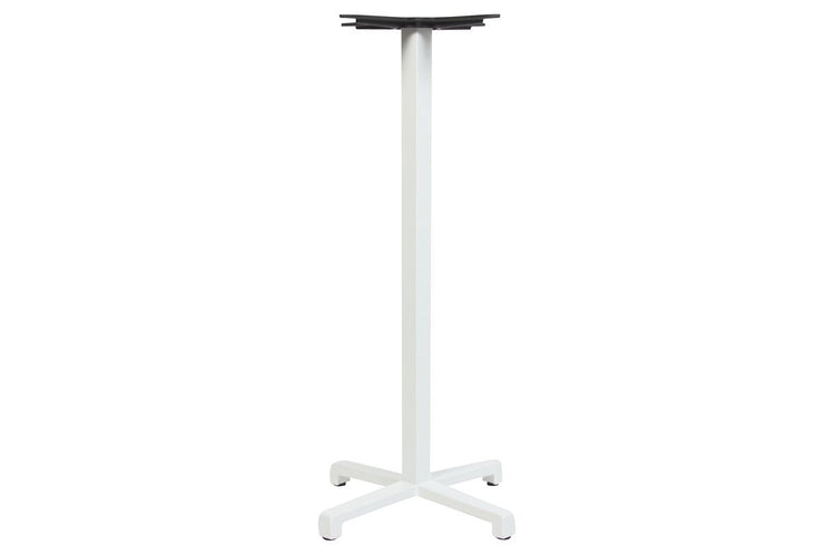 EZ Hospitality Cross Tall Bar Table Base Cast Iron EZ Hospitality White