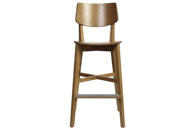 EZ Hospitality Phoenix Cafe and Bar Timber Stool EZ Hospitality light oak 