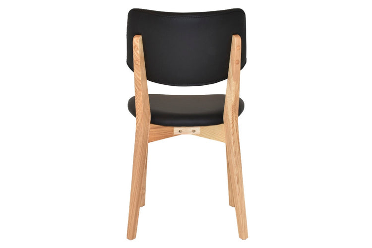 EZ Hospitality Phoenix Commercial Quality Timber Chair - Black Vinyl Seat and Back EZ Hospitality 