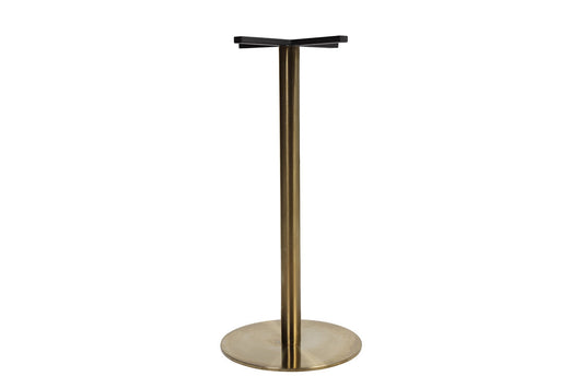 EZ Hospitality Rome Tall Round Bar Counter Table [600 mm] EZ Hospitality brass frame none 