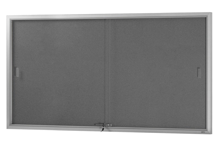 Felt Notice Board Sliding Glass Door Silver Frame Jasonl 