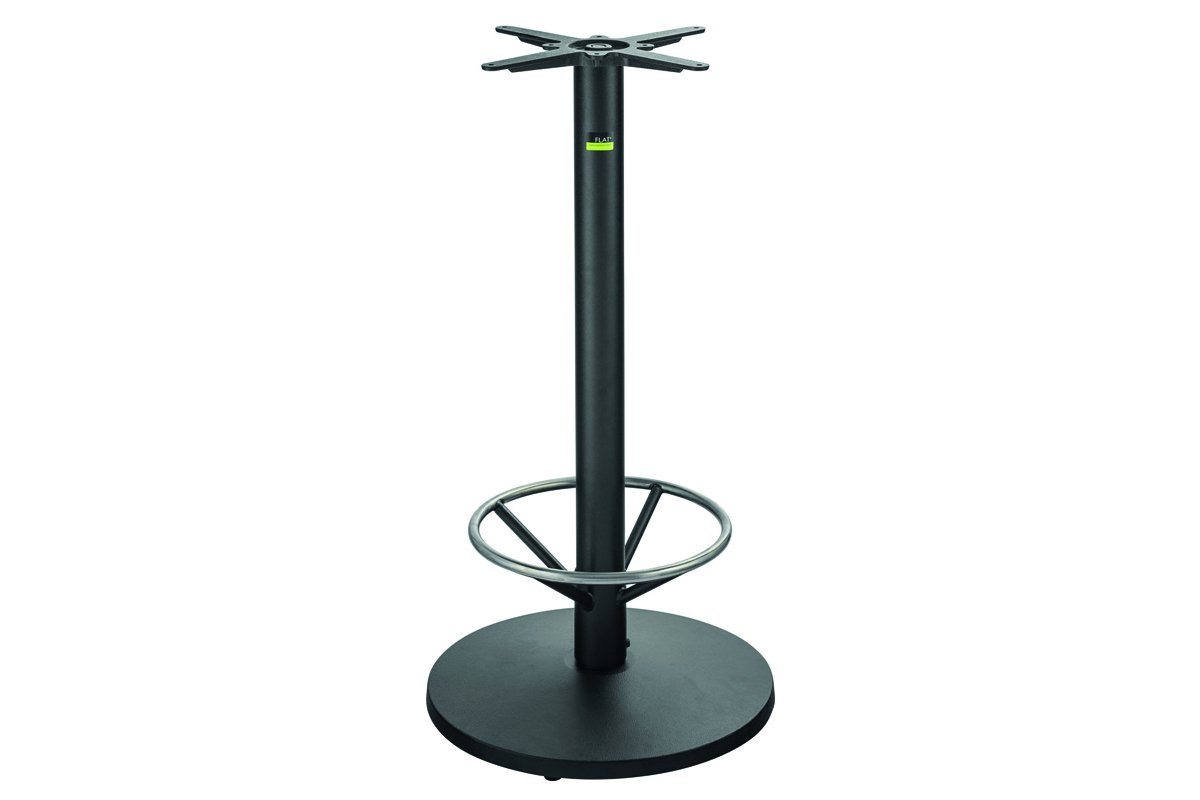 Flat Technology UR22 Ulladualla 55 Dry Bar Table Base w Foot Ring-black