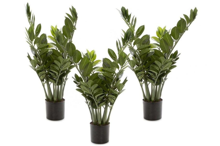 Environmental image of Flora Smargago Potted Plant Group of 10 Branches with 160 Leaves 660mm H - Set of 3