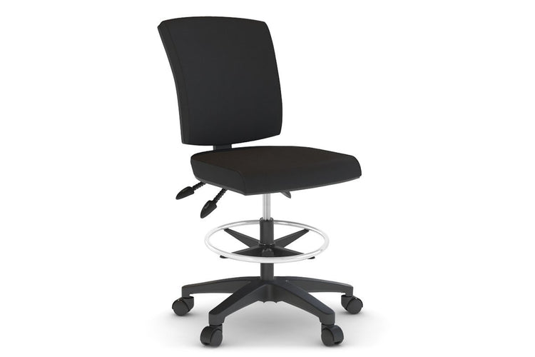 Heron Drafting Chair - Fabric Back Jasonl black none
