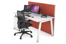  - Horizon Quadro A Leg Office Desk [1200L x 800W with Cable Scallop] - 1