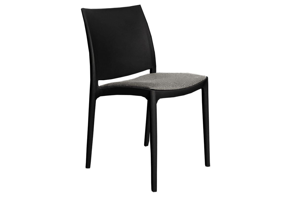 Hospitality Plus Commercial Maya Chair-black anthracite cushion