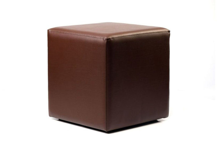 Hospitality Plus Cube Ottoman Hospitality Plus chocolate