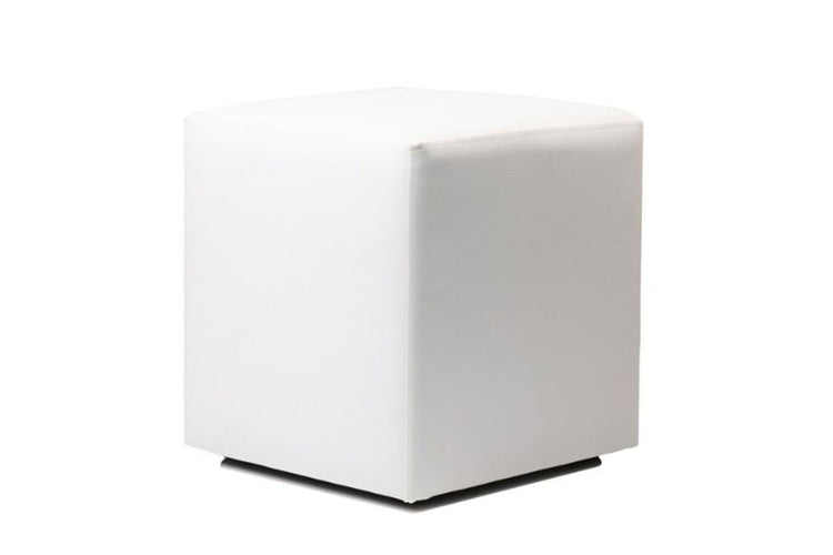 Hospitality Plus Cube Ottoman Hospitality Plus white