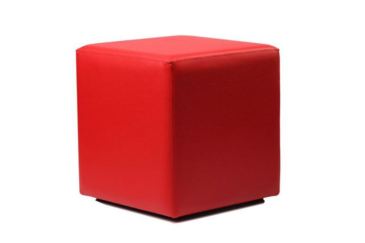 Hospitality Plus Cube Ottoman Hospitality Plus red
