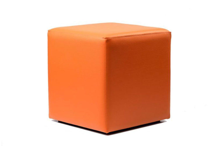 Hospitality Plus Cube Ottoman Hospitality Plus orange