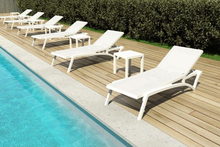 Hospitality Plus Pacific Sun Lounger - Injection moulded, UV-stabilised Hospitality Plus