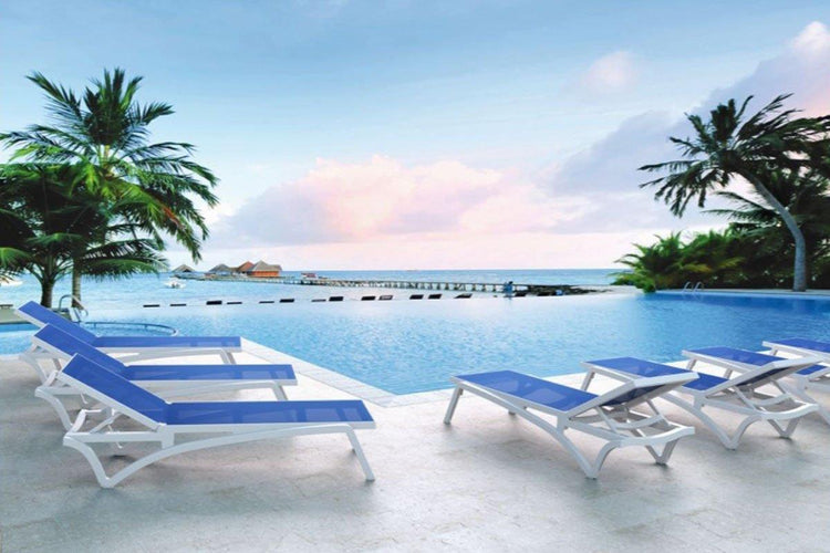 Hospitality Plus Pacific Sun Lounger - Injection moulded, UV-stabilised Hospitality Plus