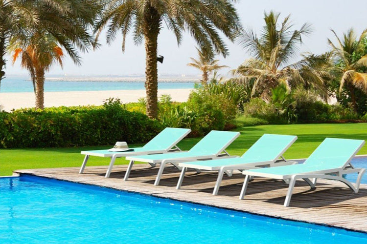 Hospitality Plus Pacific Sun Lounger - Injection moulded, UV-stabilised Hospitality Plus