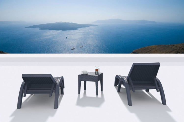 Hospitality Plus Relaxed Sun Lounger - UV-stabilised and Weather-proof Hospitality Plus