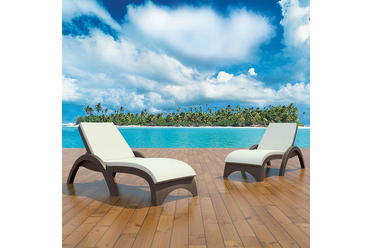 Hospitality Plus Relaxed Sun Lounger - UV-stabilised and Weather-proof Hospitality Plus